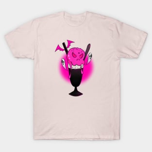 Skullshake anyone? (Pink and black) T-Shirt